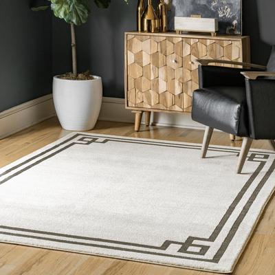 Nuloom Geometric Imani Border Area Rug