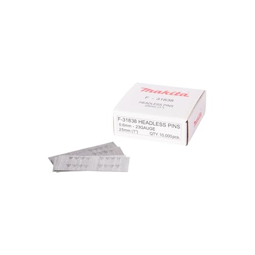 Makita F-31838 gegalvaniseerde headless pins 25mm, zilver (doos van 10.000 stuks)
