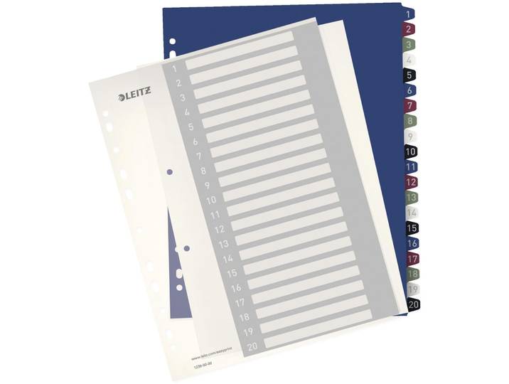 Registerblätter Leitz Style 1-20 - Farbe: Mehrfarbig - Registerblätter