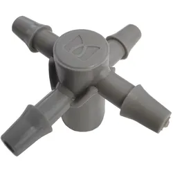 4-Wege Emitter Tropfer Adapter 5mm für 3x5mm Microschlauch Bradas DSK-5135L5