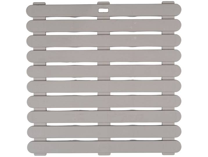 Duschmatte WENKO Modell Indoor & Outdoor , beige, H:3mm, Kunststoff, Badematten, Duschmatte, Duschrost aus stabilem Kunststoff, rutschhemmende Unterseite