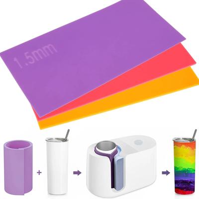 Inspired Finds Silicone Sublimation Tumbler Wrap Set orange Red Purple