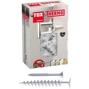 Tox Schrauben-Dübel-Set 072101221, Thermo 50, 18x50mm Dämmstoffdübel & Schrauben, 20-teilig