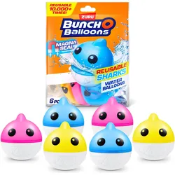 Zuru Bunch O Balloons Wiederverwendbare magnetische Wasserballons im Hai-Design (6x)