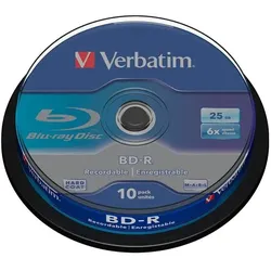 Verbatim Blu-ray BD-R 10 Stück Spindel