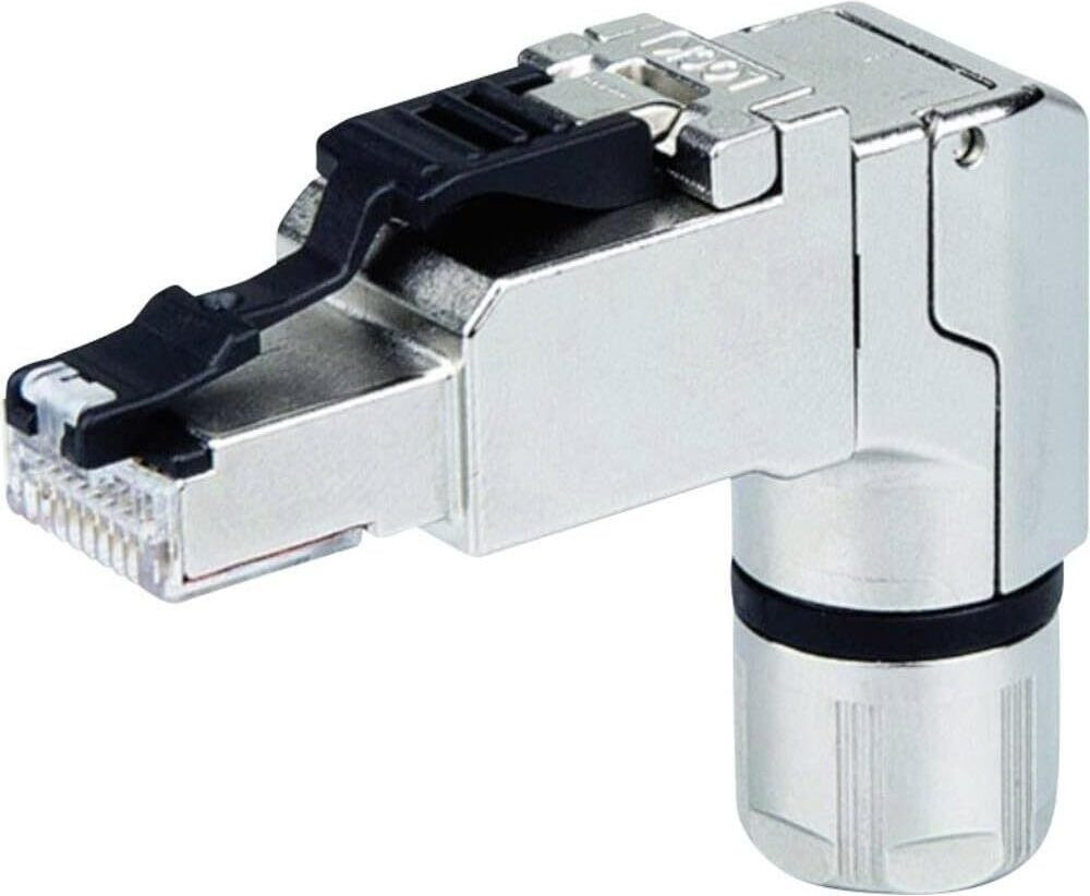 Telegärtner J00026A4001 RJ45-Stecker MFP8 Kat.6A gewinkeld T568B