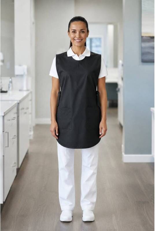 Isacco Tablier Médical Poncho Noir