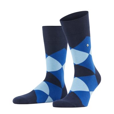 Socken BURLINGTON "Clyde", Herren, Gr. 40, marine, Baumwollmischung, Argyle-Muster, Socken Socken, Einheitsgröße 40-46, modernes Argyle-Muster, Burlington-Clip
