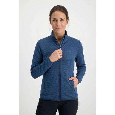 Fleecejacke VAUDE "SE WO SAFIEN FLEECE JACKE", Damen, Gr. 44, blau (schwarz sea), Obermaterial: 100% Polyester, Jacken Fleecejacke, sportlicher Stil, vielseitig einsetzbar, Übergangsjacke