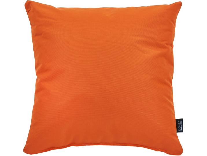 Dekokissen DONE. Outside , orange, B:45cm H:10cm L:45cm, Obermaterial: 100% Polypropylen, Dekokissen_Sitzkissen_Kissenhüllen, Dekokissen, Wetterfestes, einfarbiges Outside Kissen inklusive Füllung