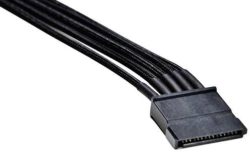BeQuiet Strom Anschlusskabel [1x SATA-Strom-Stecker 15pol. - 1x bequiet! Stromanschluss modular] 0.60 m Schwarz