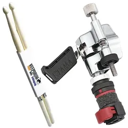 Tama STDC7 Sizzle Touch Hihat Drop-Clutch mit Sticks, Schlagzeug Zubehör, Mehrfarbig, Weiss