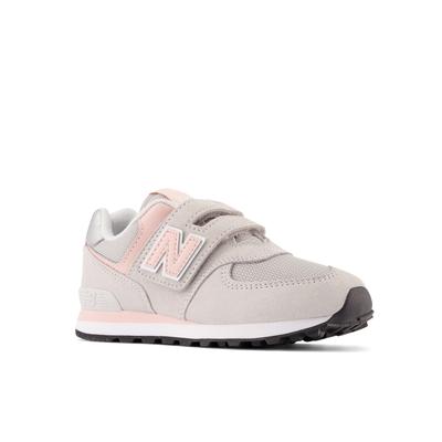 Sneaker NEW BALANCE "574", Mädchen, Gr. 32, rosa, Leder, Textil, Schuhe Sneaker, mit Gummilaufsohle, für Kinder entwickelt