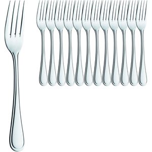 Solex Menügabel Selina 122002, 20,2 cm, Edelstahl 18/10, silber poliert, 12 Stück