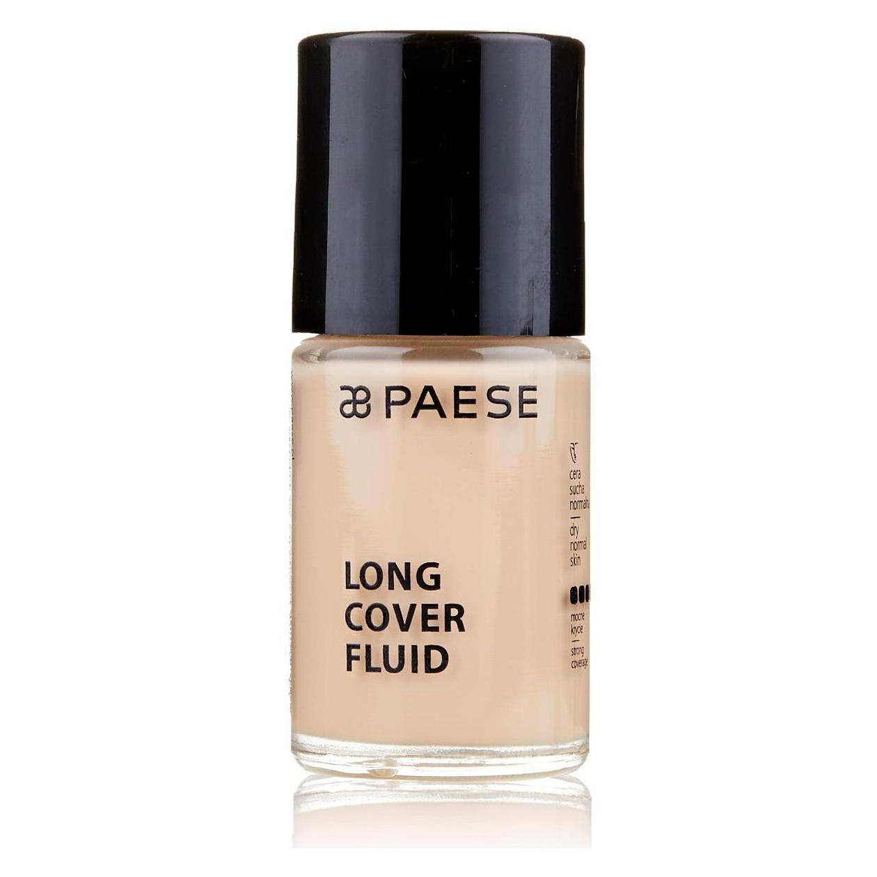 Paese Long Cover Fluid podkład kryjący o przedłużonej twałości 01 Jasny Beż 30ml (Beige) (5907546502195)