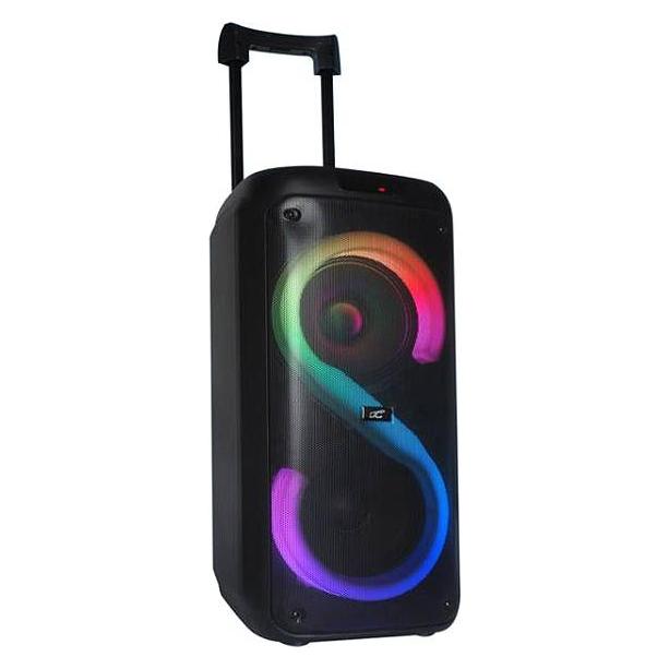 LTC RGB-BLUETOOTH-LAUTSPRECHER 2X8" 400W, 2 MIKROFONE UND FERNBEDIENUNG USB/SD/AUX 7200MAH LXPA8810 (60441725)