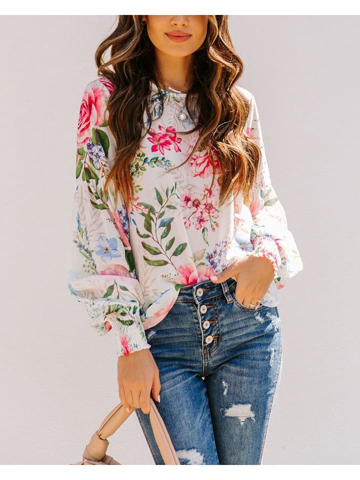 Milan Kiss Bluse in Bunt - S