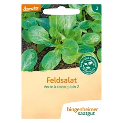 Bingenheimer Saatgut Feldsalat Verte à coeur plein demeter
