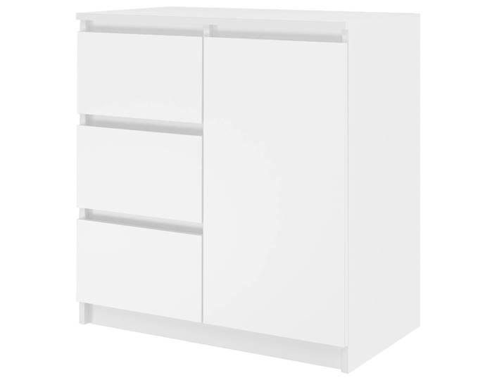 Commode avec portes et tiroirs ELBE – blanc