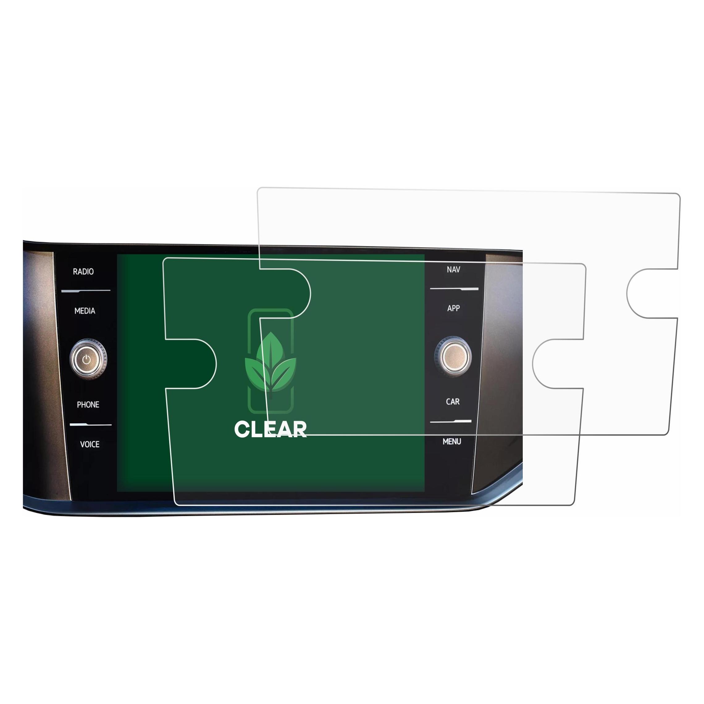ScreenLeaf Schutzfolie für Volkswagen T-Cross 2022 Discover Media 8" Displayschutz Display Schutz Folie Klar (6147098)