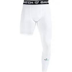 Gamepatch, Unisex, Funktionsunterhose, Single-leg tights LEFT (L), Weiss