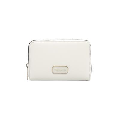 Geldbörse TAMARIS "Geldbörse TAS Katharina", Herren, weiß (weiß 300), Obermaterial: 60% Polyurethan PU. 40% Polyester PES., Kleinlederwaren