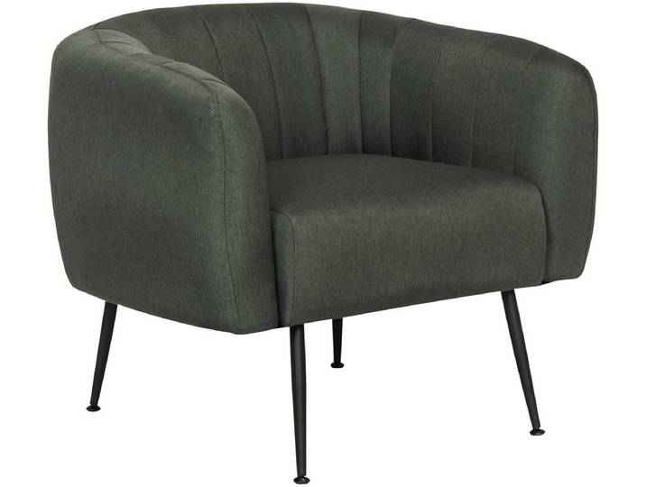 Fauteuil en tissu Diana - 1 place - Gris foncé
