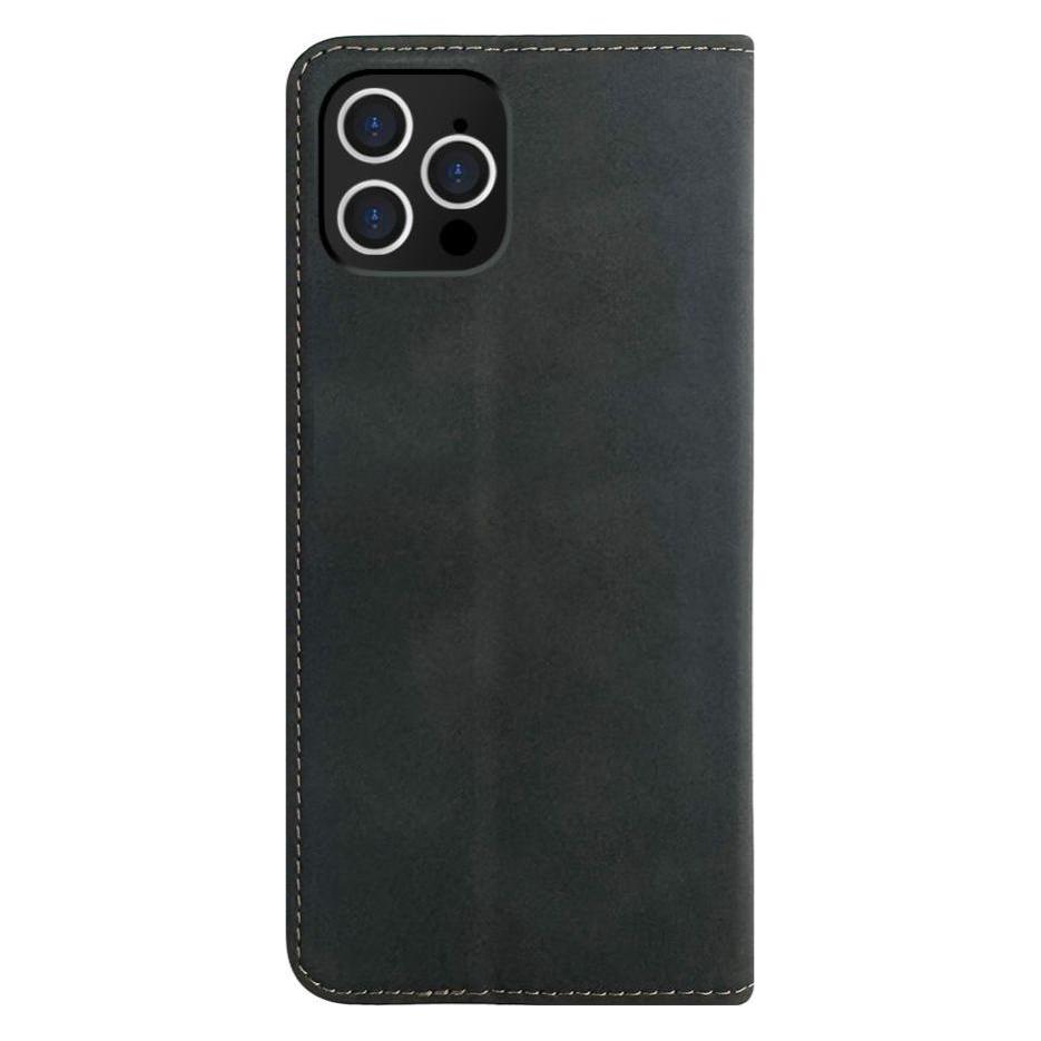 Evelatus Book case Apple iPhone 12 / 12 Pro Book Case Folio Black (Apple iPhone 12, Apple iPhone 12 Pro) (EVELATUS)