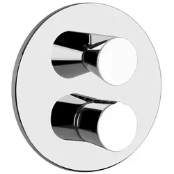 Gessi CONO Fertigmontageset für Unterputz-Thermostat, 3-Wege-On-Off-Umlenkkartusche, 45136706, Farbe: Metall Schwarz PVD