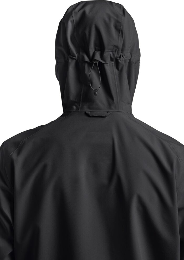 Funktionsjacke JACK WOLFSKIN "HIGHEST PEAK 3L JKT M", Herren, Gr. L (52), schwarz, Obermaterial: 100% Polyester. Futter: 100% Polyester, Jacken Funktionsjacke, mit Kapuze, atmungsaktiv, wasserdicht, winddicht schwarz L (52)