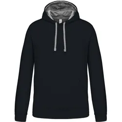 Kariban Unisex Kontrast Kapuzen Sweater Hoodie K446 navy/fine grey XL