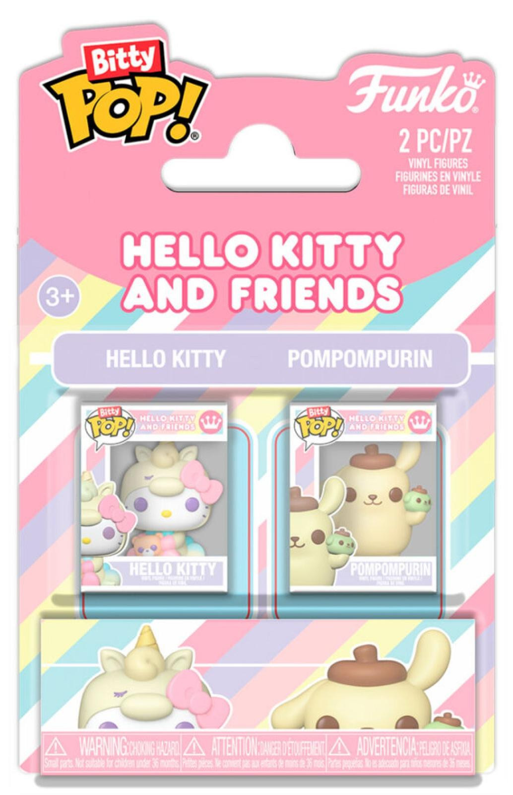 Funko Bitty Pop set met 2 Hello Kitty en vrienden figuren inclusief Hello Kitty en Pompompurin