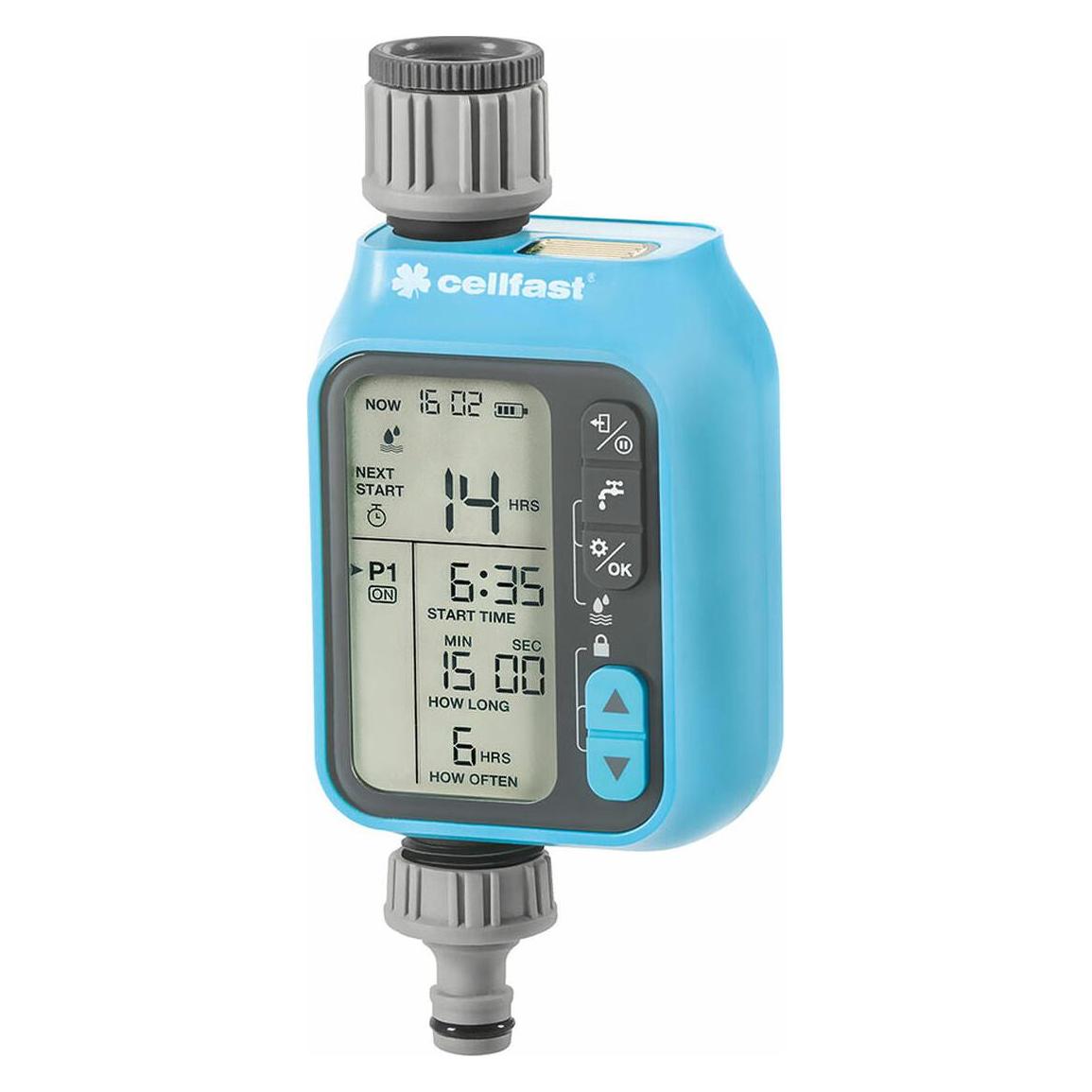 MGA Cellfast Chronos IDEAL Bewässerungscomputer Elektronischer Irrigationsregler Bewässerungsuhr für Gar (Bewässerungscomputer) (C52-097)