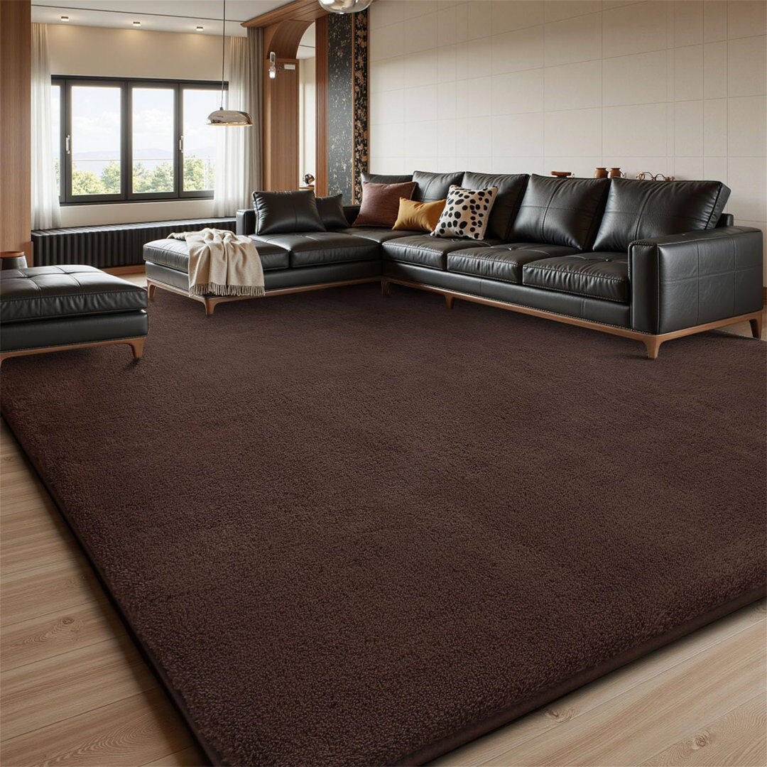Langley Street Rectangle 240 cm x 300 cm Area Rug Coffee 240cm W X 300cm L