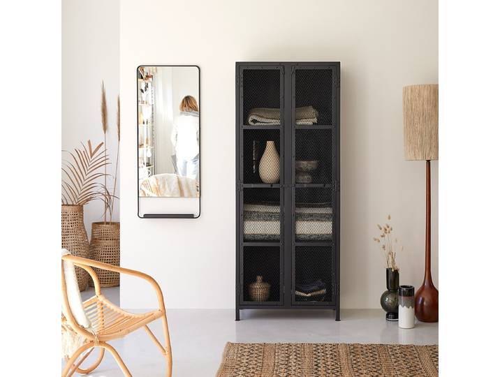 Schrank aus Metalldrahtgeflecht Industrial - Schwarz - Metal