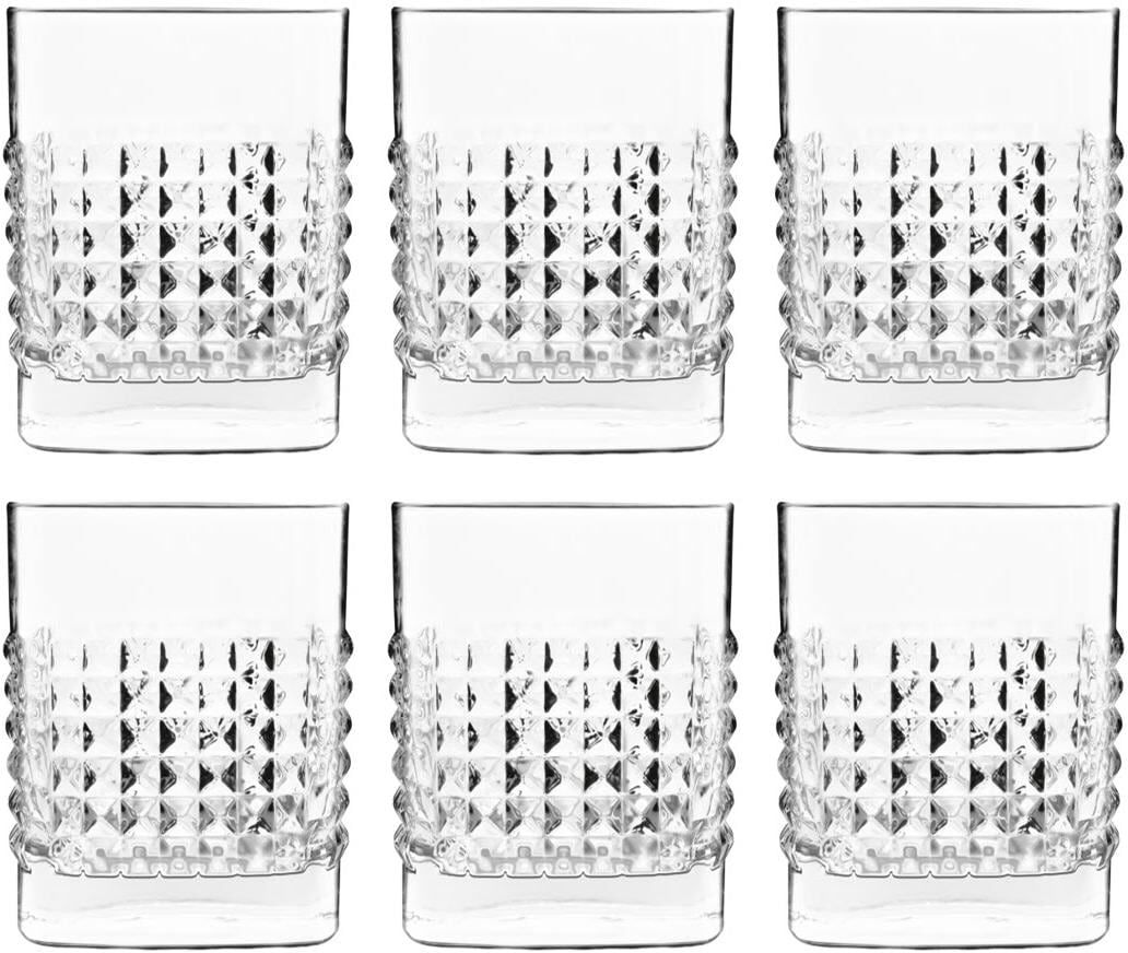 Whiskyglas "Luigi Bormioli Mixology Elixir 38 cl, 6 Stück", transparent, B:8,4cm H:9,7cm Ø:8,4cm, Glas, Trinkgefässe, Whiskyglas transparent Ø 8,4cm x 9,7cm, 380ml