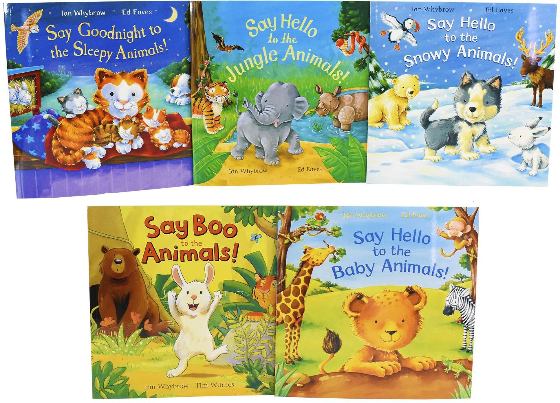Pan Macmillan Say Hello To The Animals 5 Books Collection Set - Children Picturebook Nursery Books Pictureflat B..