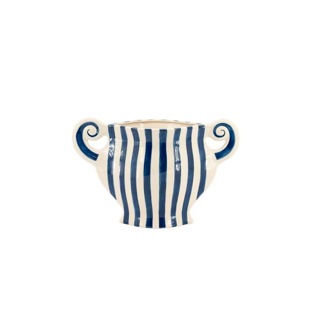 By-Boo Vaas Blu 3 Blauw, Hoogte: 27 cm