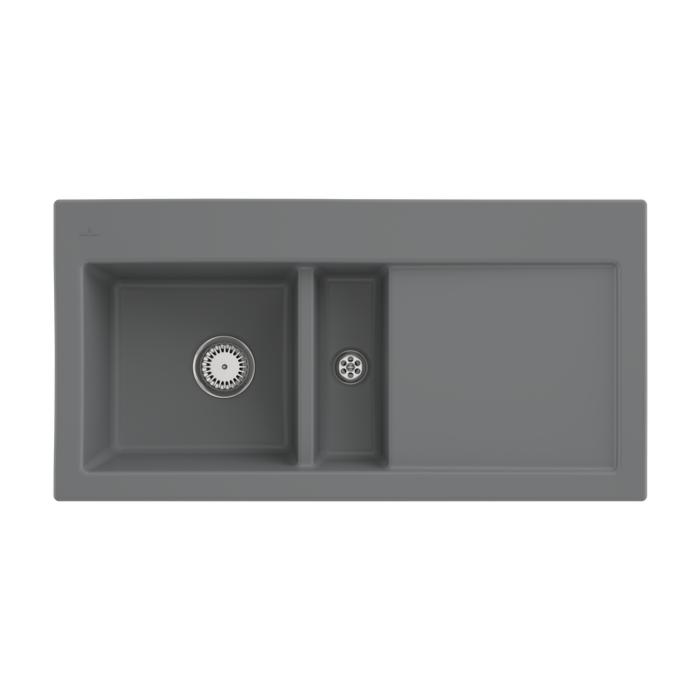 Villeroy und Boch Subway 60 Einbauspüle 677000SL Spülbecken links, 1000 x 510 mm, stone CeramicPlus