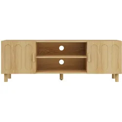 TV-LOWBOARD eiche-optik & bogen-design