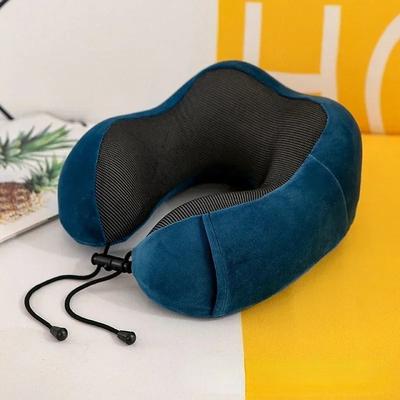 Uplift Picks U Shaped Memory Foam Travel Neck Pillow For Comfortable Support lake Blue 30x25 Cm