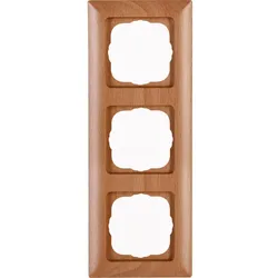 Kopp 306731008 HK02 - Abdeckrahmen 3-fach, Farbe: buche