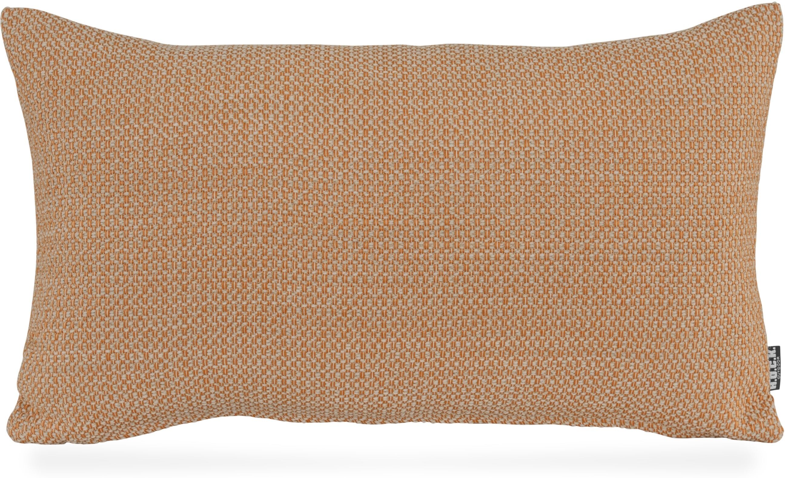 Dekokissen H.O.C.K. "Linova", orange (orange, gemustert), B:50cm H:10cm L:30cm, Obermaterial: 100% Polypropylen, Dekokissen_Sitzkissen_Kissenhüllen, Dekokissen, Outdoorkissen inkl. Füllung, 45x45cm, Dekokissen, salbei, gemustert orange, gemustert B/L: 50c
