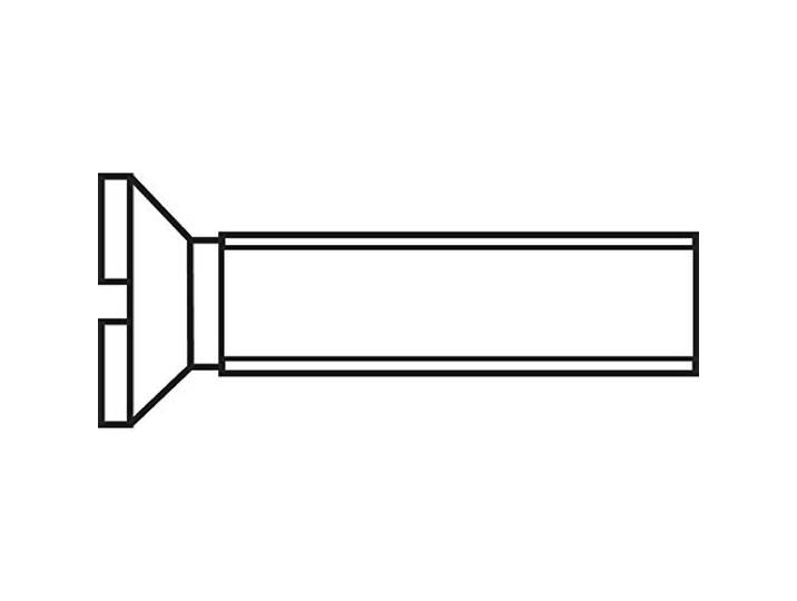 TOOLCRAFT M2*8 D963-4.8:A2K 194818 Verzonken schroeven M2 8 mm Sleuf DIN 963 Staal Verzinkt 100 stuk(s)