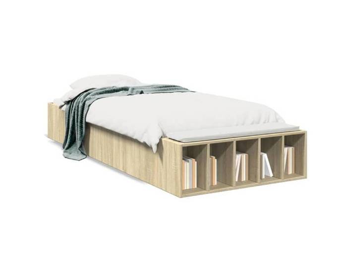 En solde  Lit simple&lit adulte Structure de lit - Cadre de lit - chêne sonoma 90x190cm 3964644