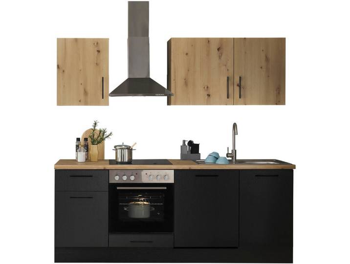 BASIC by Balculina Küchenzeile Turin, Breite 220 cm, wahlweise mit E-Geräten