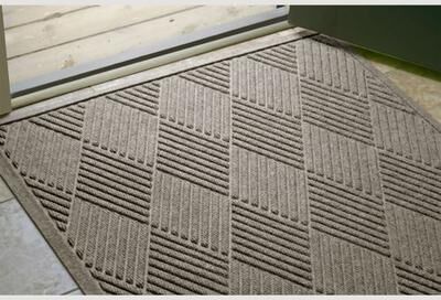 Bungalow Dba Matterly Diamonds Estates Doormat 60 x 36, 60 x 36, Gray