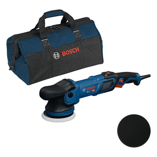 Bosch Professional Polierer GPX9-125S, Schwamm 130 mm, Bosch Professional Professional Werkzeugtasche 0 601 3B1 000
