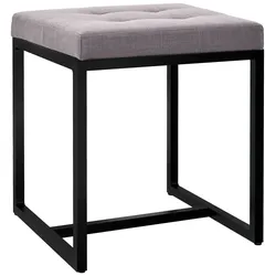 CLP Sitzhocker Barci B Stoff   Farbe: grau, Material: Stoff