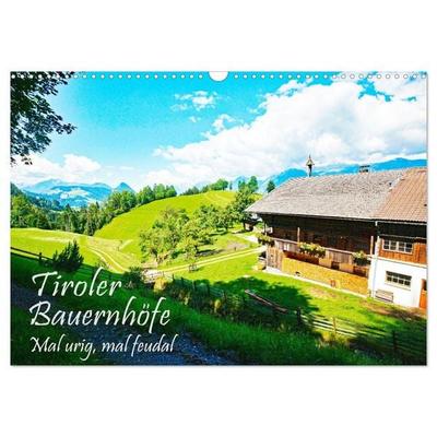 Tiroler Bauernhöfe Mal urig, mal feudal (Wandkalender 2027 DIN A3 quer), CALVENDO Monatskalender